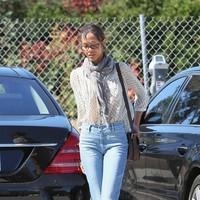 Zoe Saldana seen arriving at an office building in Beverly Hills | Picture 96750